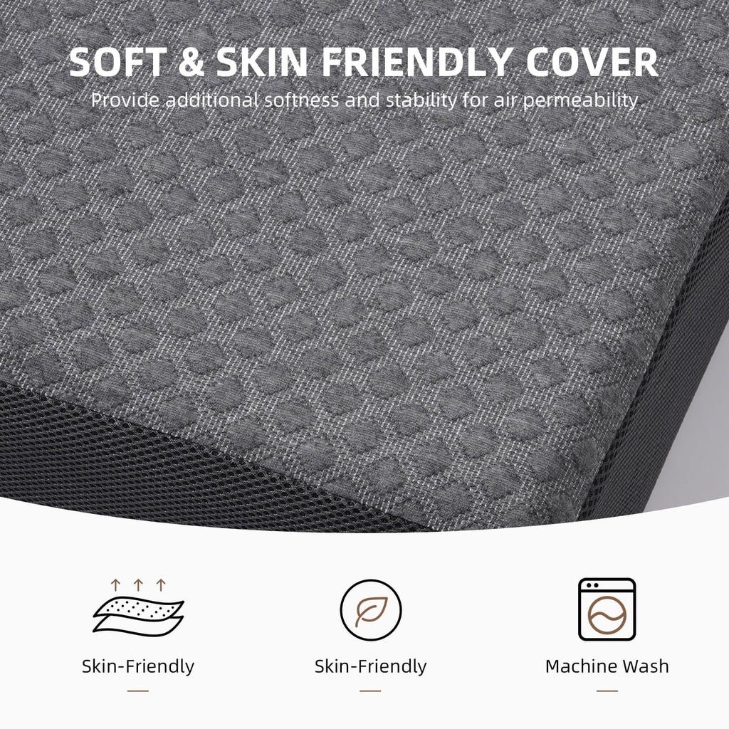 Tri Folding Memory Foam Mattress with Washable Cover O218