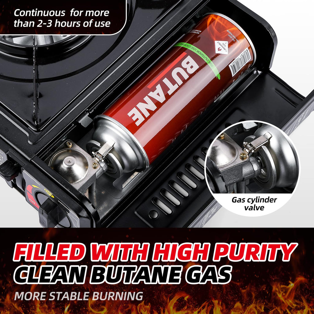 12 Pack 8oz Butane Fuel Cylinders Q594693