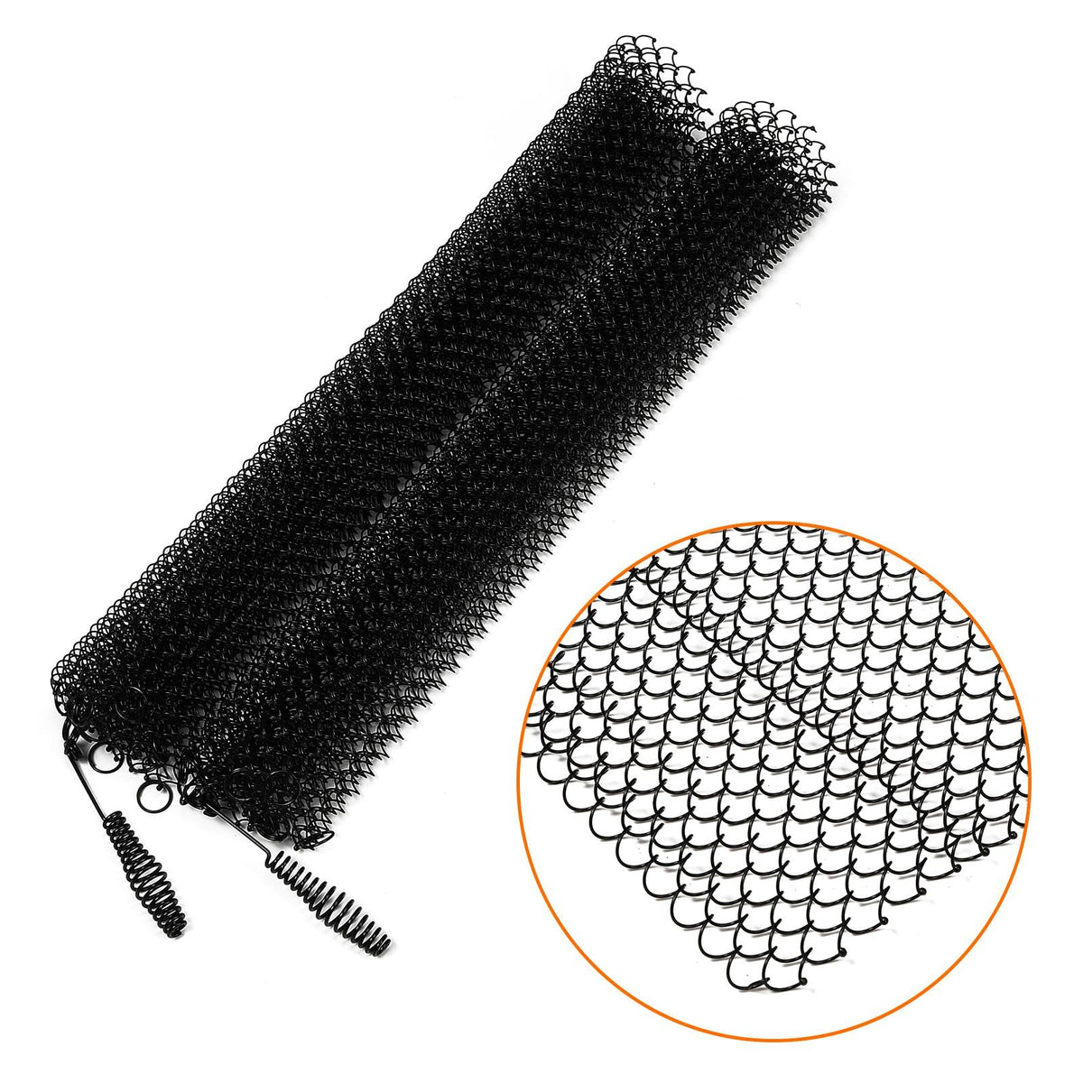 2 Pack Fireplace Screen Mesh Curtain D2765