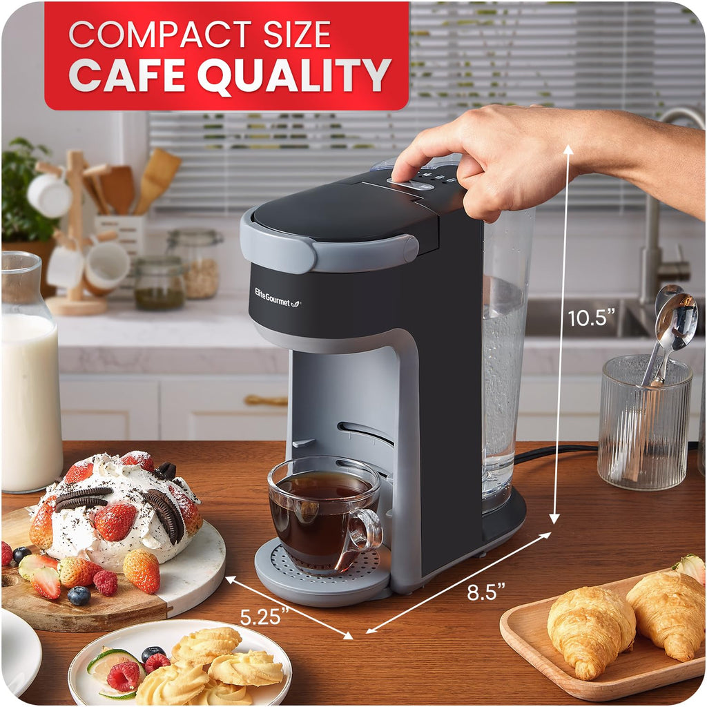 2-in-1 Capsule Coffee Maker, K-Cup & Grounds, Black J4457