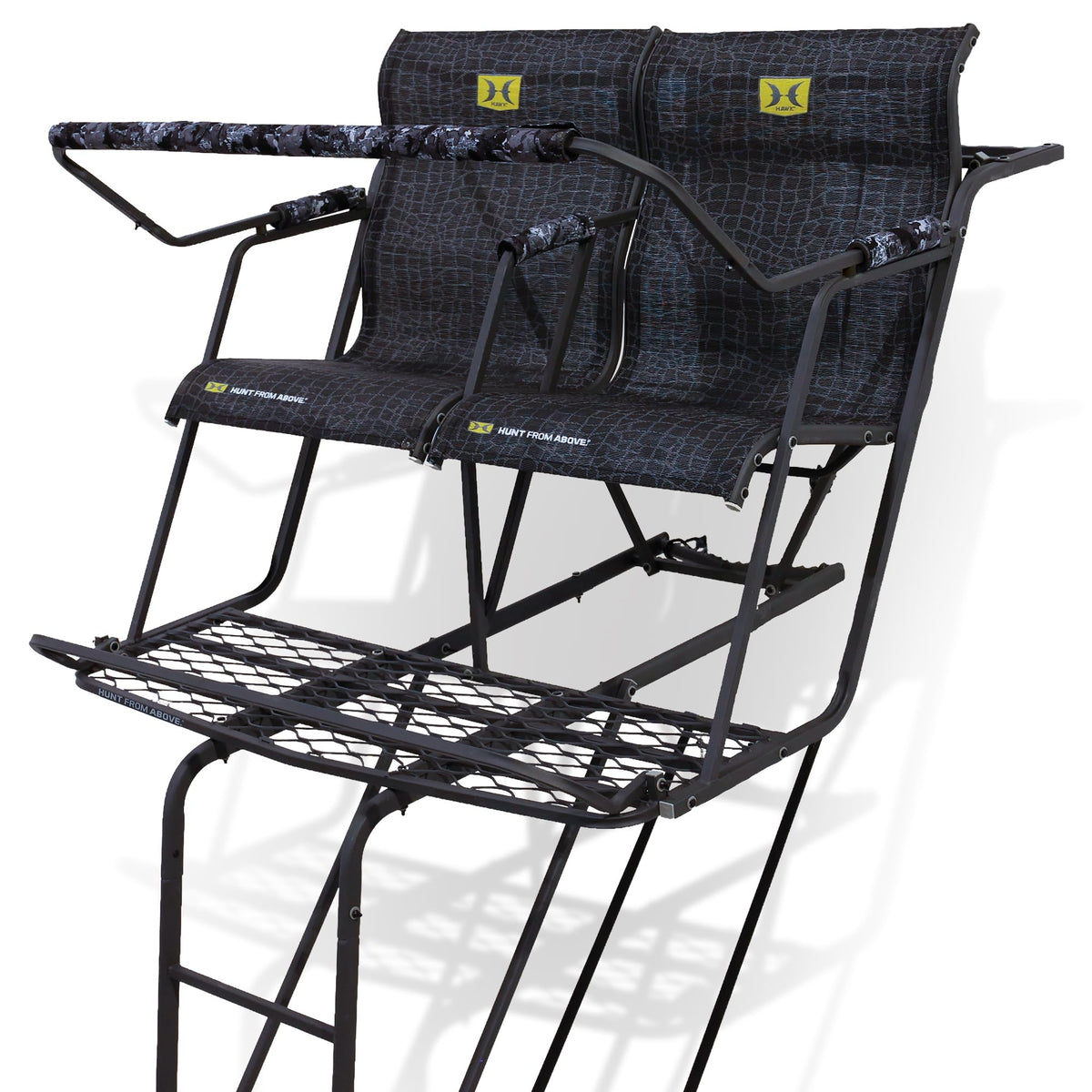 Ladderstand with Wide Seat, Backrest and Weapon Holder X815143