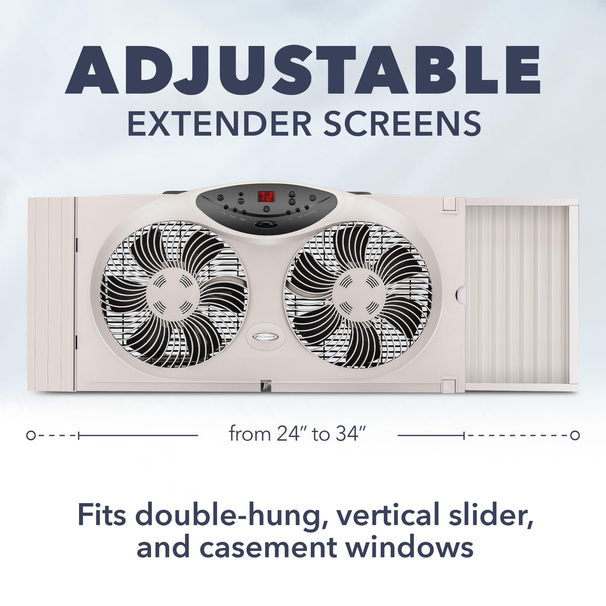 Window Fan with Reversible Airflow Blades, 3-Speed Y606655