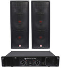 12" 2000W DJ PA Speaker Pair with Amplifier G737