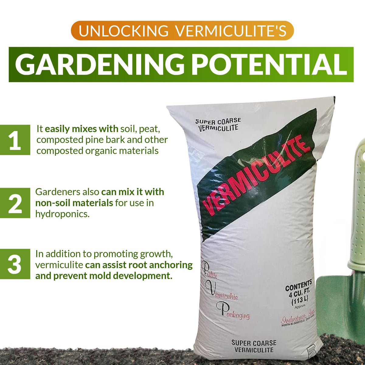 Super Coarse Vermiculite Soil Conditioner 4 Cubic Foot U7966
