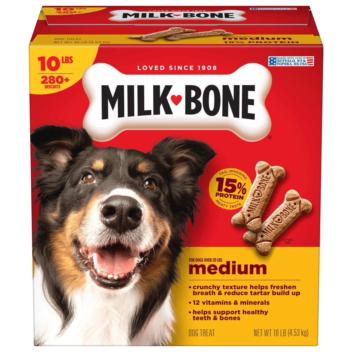 Medium Dog Biscuits 10 lb Box O2619