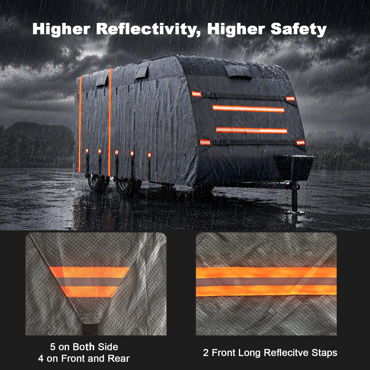 14-16ft 7 Layers Heavy Duty Waterproof Camper Cover O432