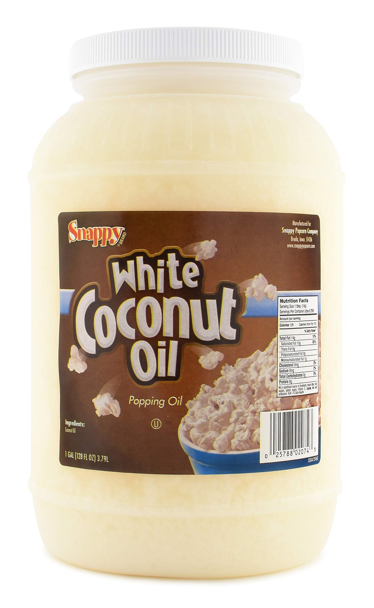Pure White Coconut Popcorn Oil 1 Gallon F254159