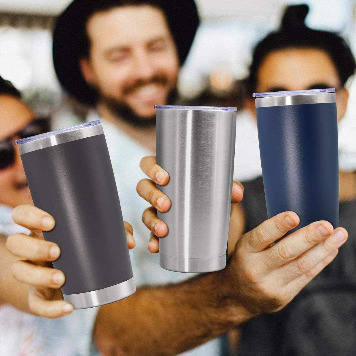 20oz Stainless Steel Tumbler with Lid Navy Y8003