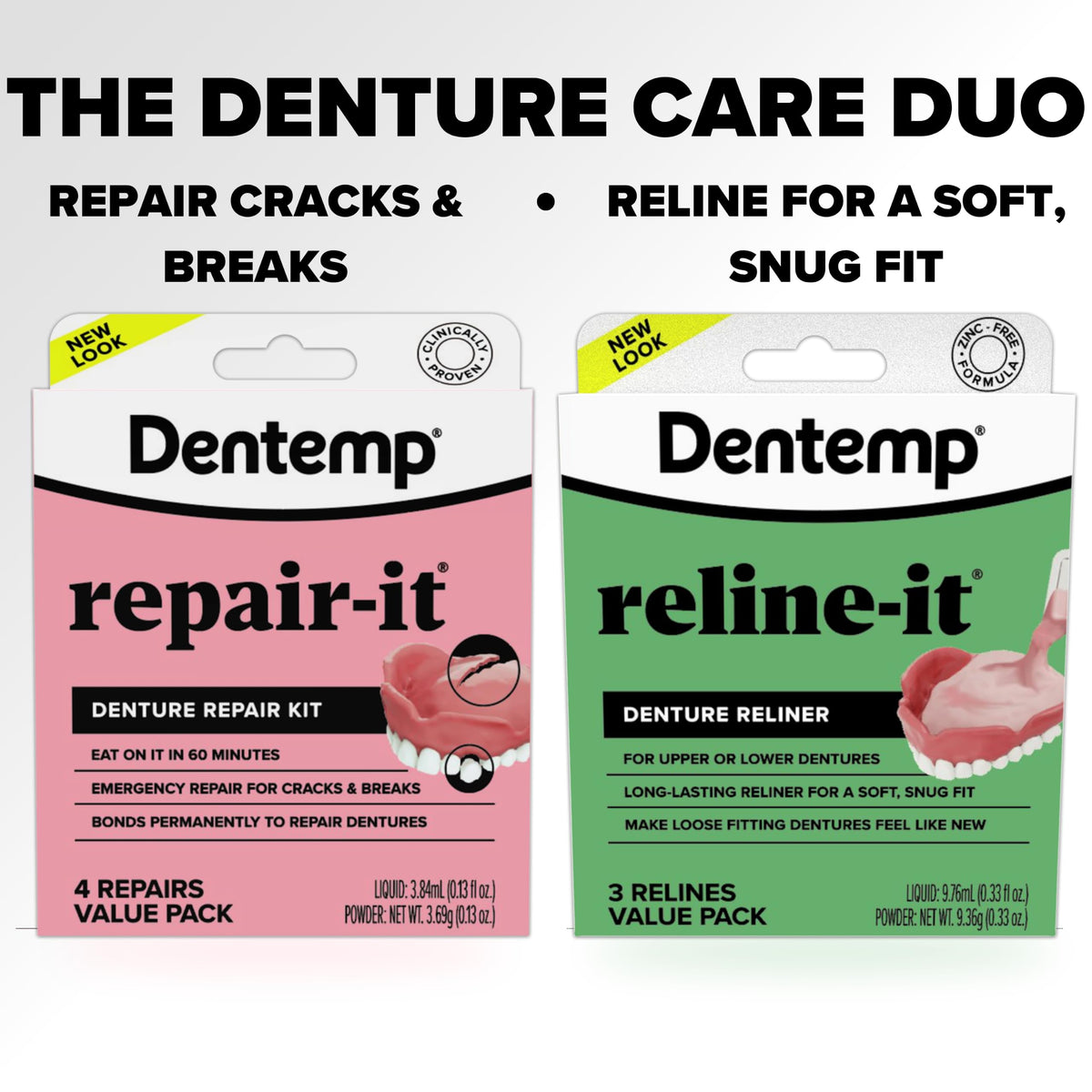 Denture Repair Kit & Denture Reliner M493326