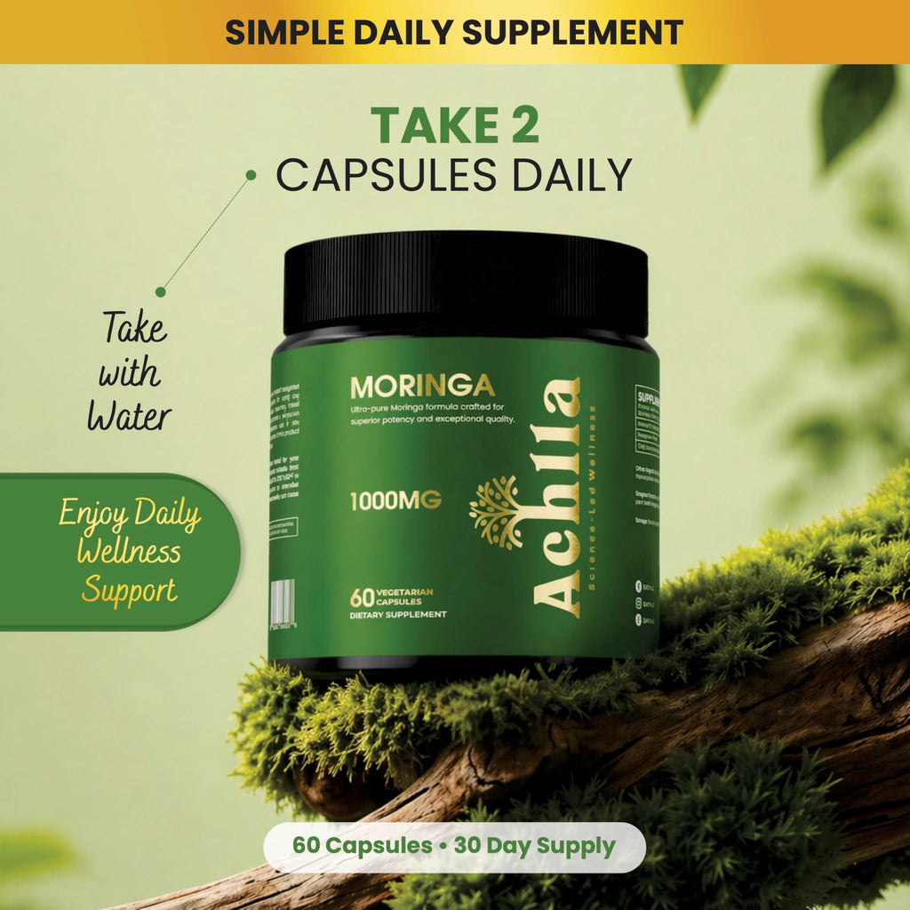 Organic Moringa Leaf 1000mg 60 Capsules V89712
