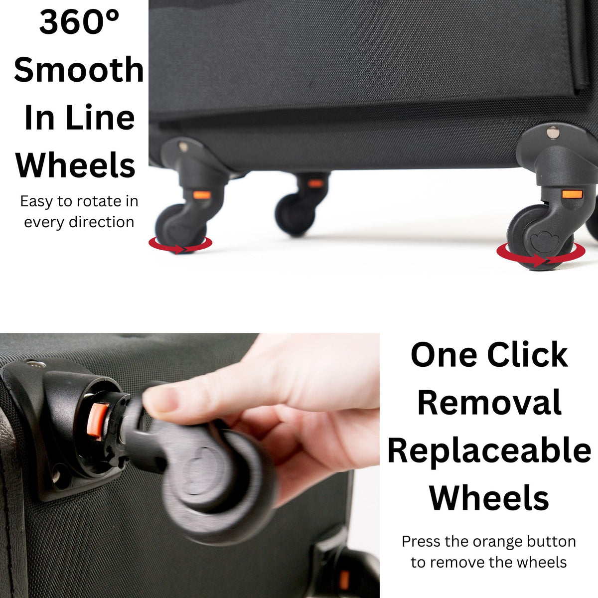 Wheeled Briefcase with 17” Laptop Compartment and Dual Combo Locks B830325