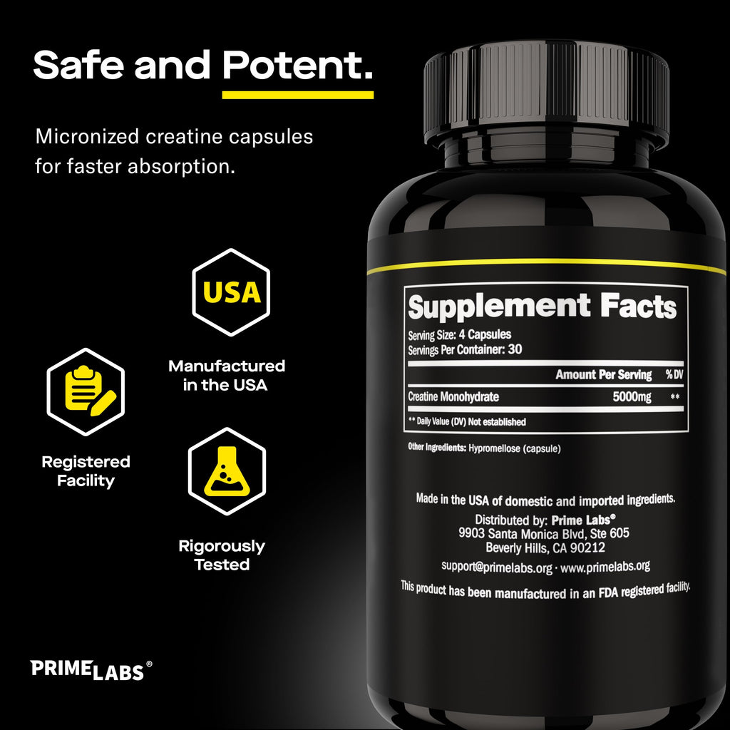 Creatine Monohydrate Capsules 5g J124064