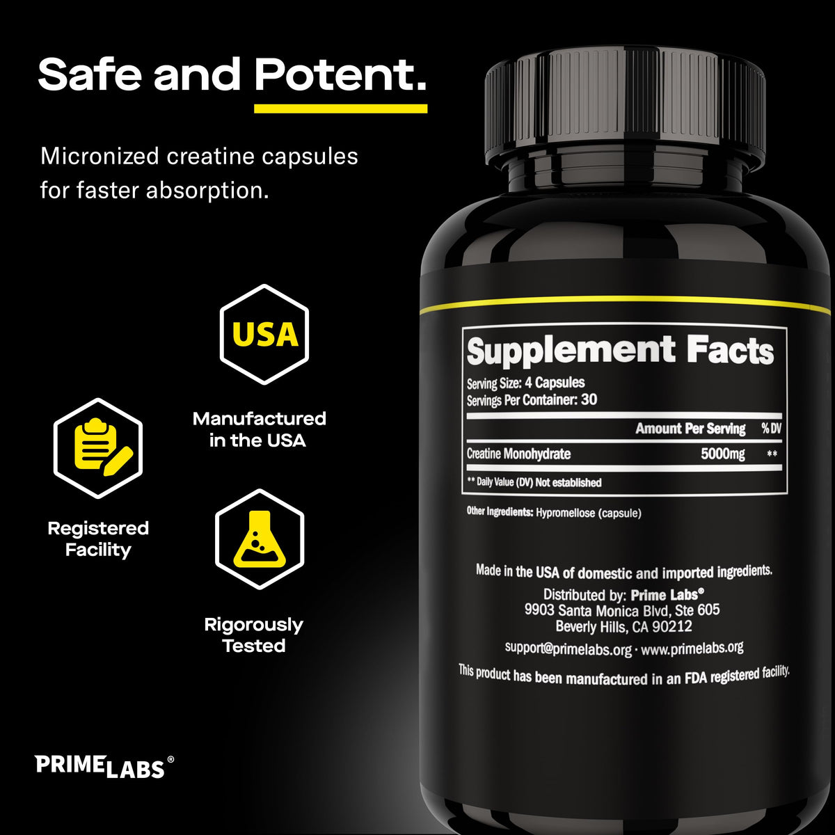 Creatine Monohydrate Capsules 5g J124064