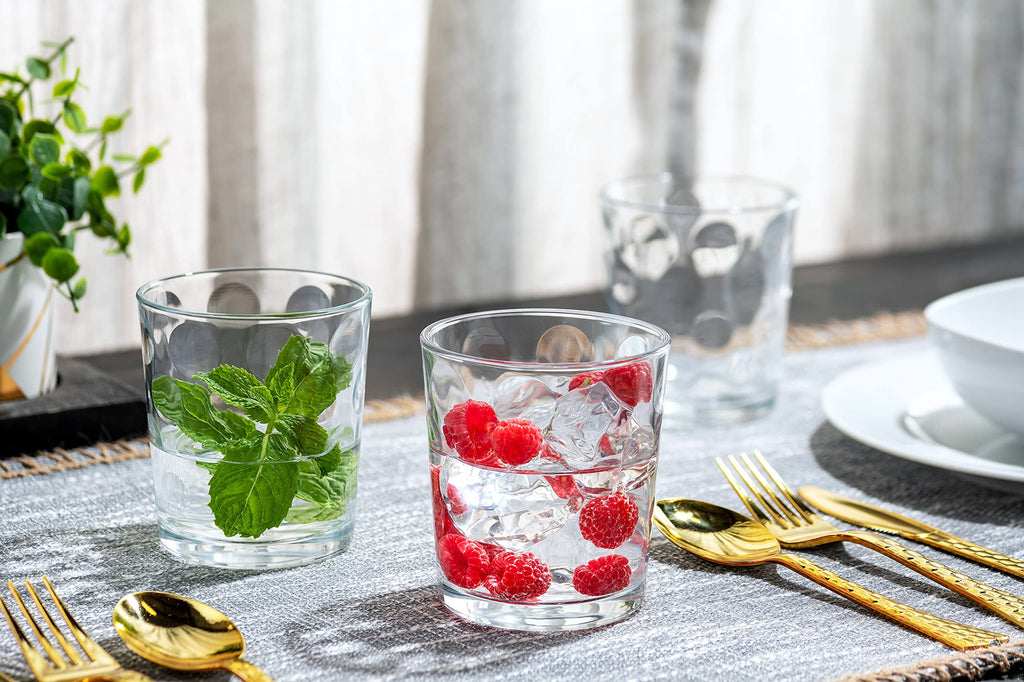 Set of 12 Stackable Drinking Glasses O412