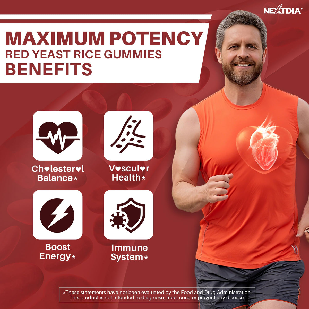 Red Yeast Rice Gummies 2400MG with CoQ10 F865813