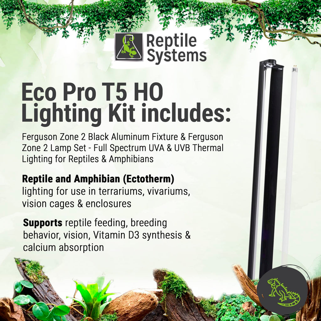24in-24w Reptile Lighting Kit with HOT5 Lamp W76663