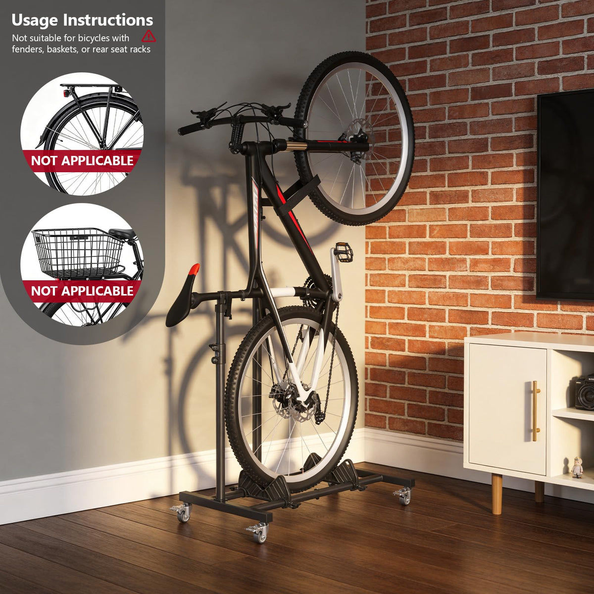 Freestanding Black Bike Stand G5216