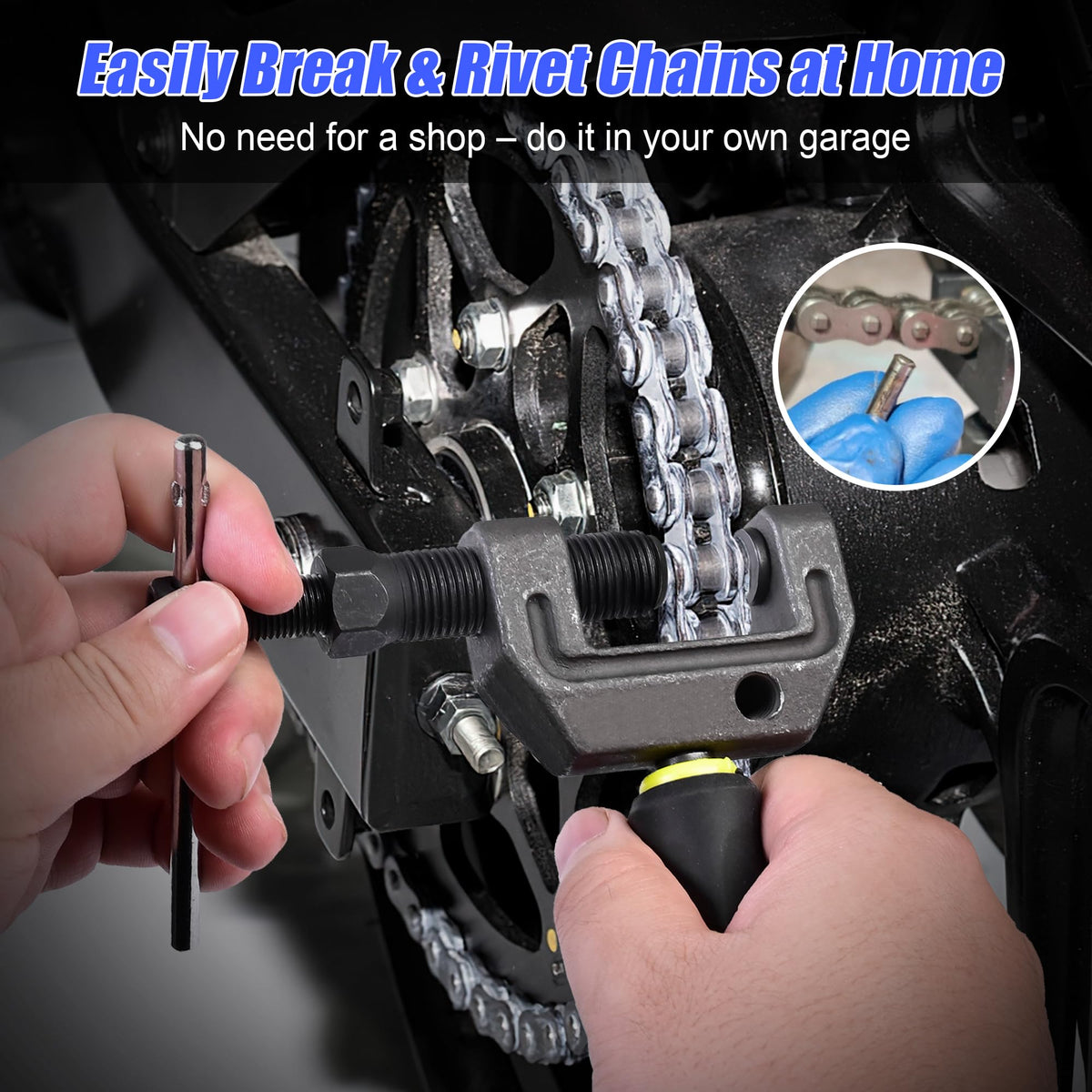 14 Pc Motorcycle Chain Breaker Tool Kit H188