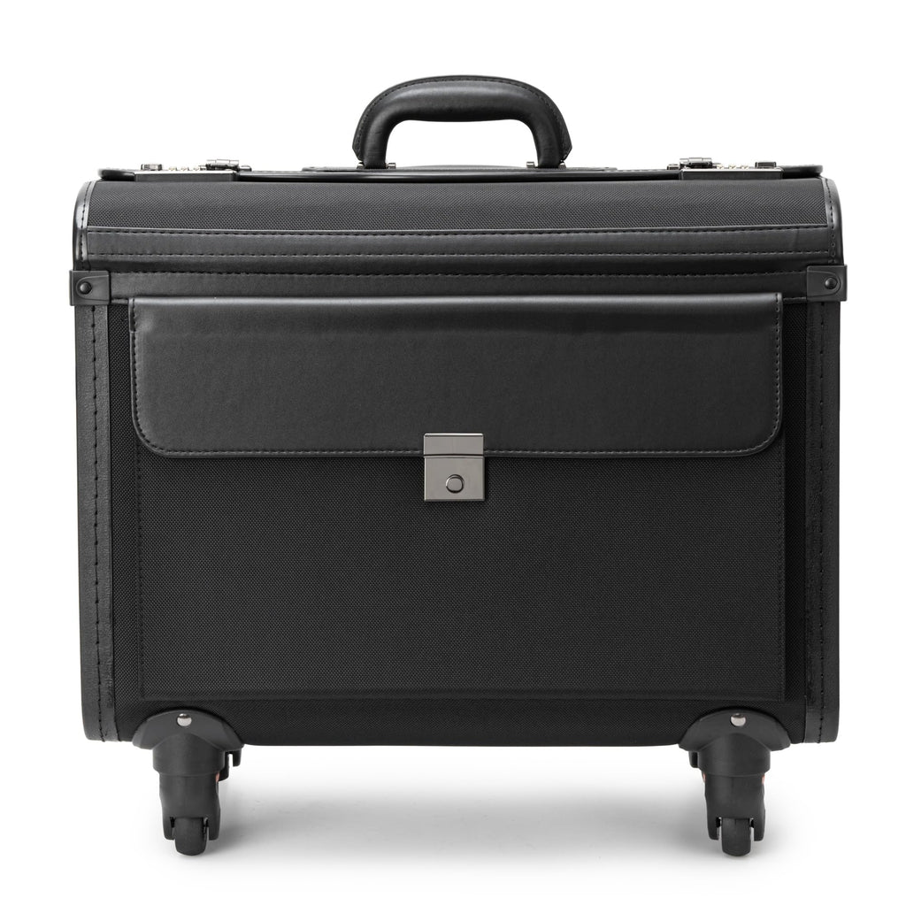 Wheeled Briefcase with 17” Laptop Compartment and Dual Combo Locks B830325