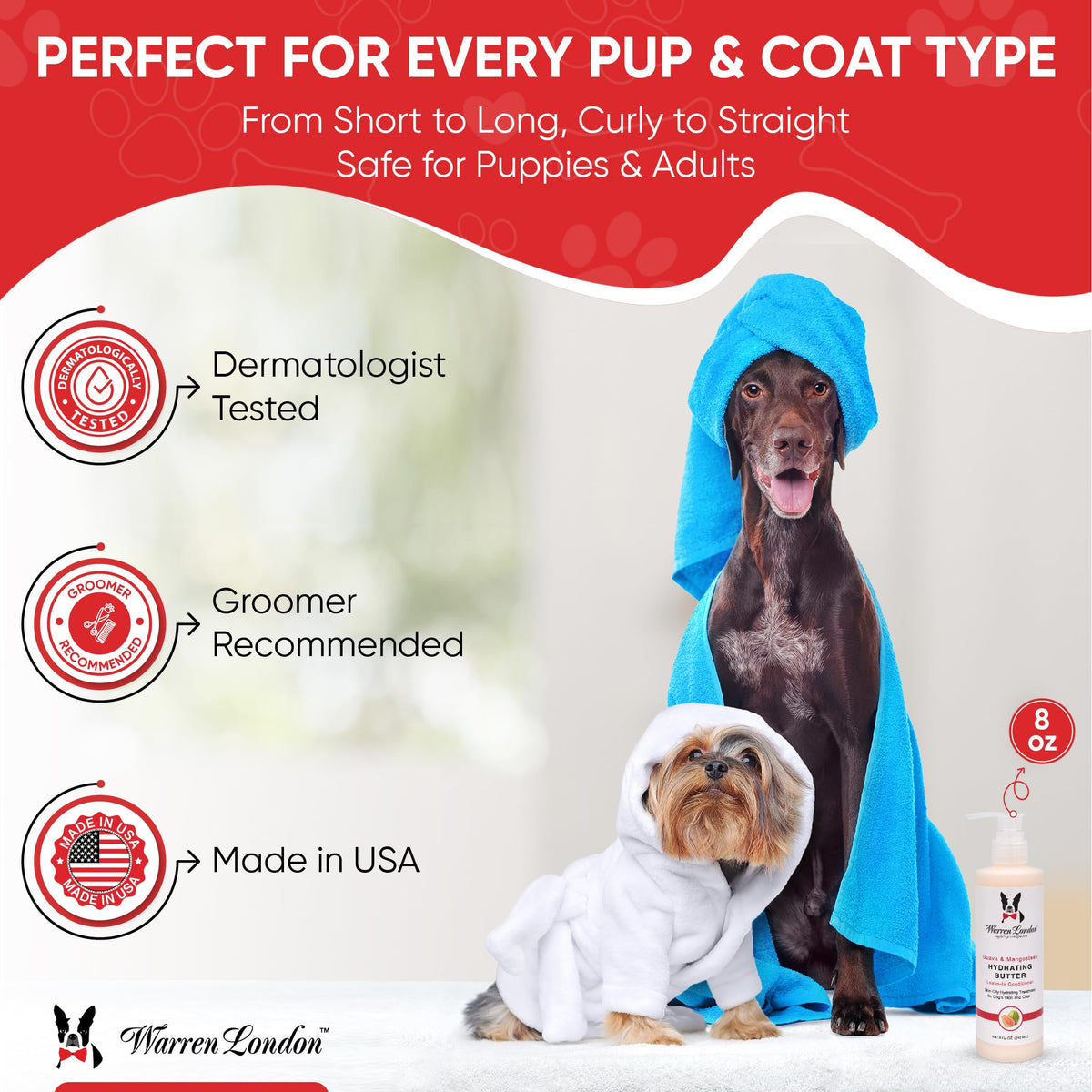 Hydrating Leave in Dog Conditioner 8oz B627303