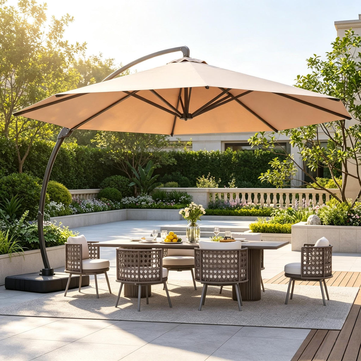 11 FT Aluminum Offset Cantilever Umbrella U607