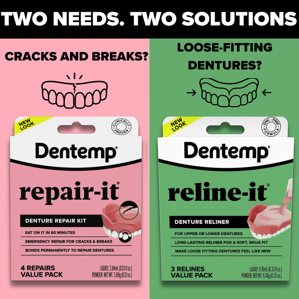 Denture Repair Kit & Denture Reliner M493326