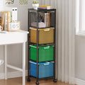 4 Drawers Black File Cabinet L8479