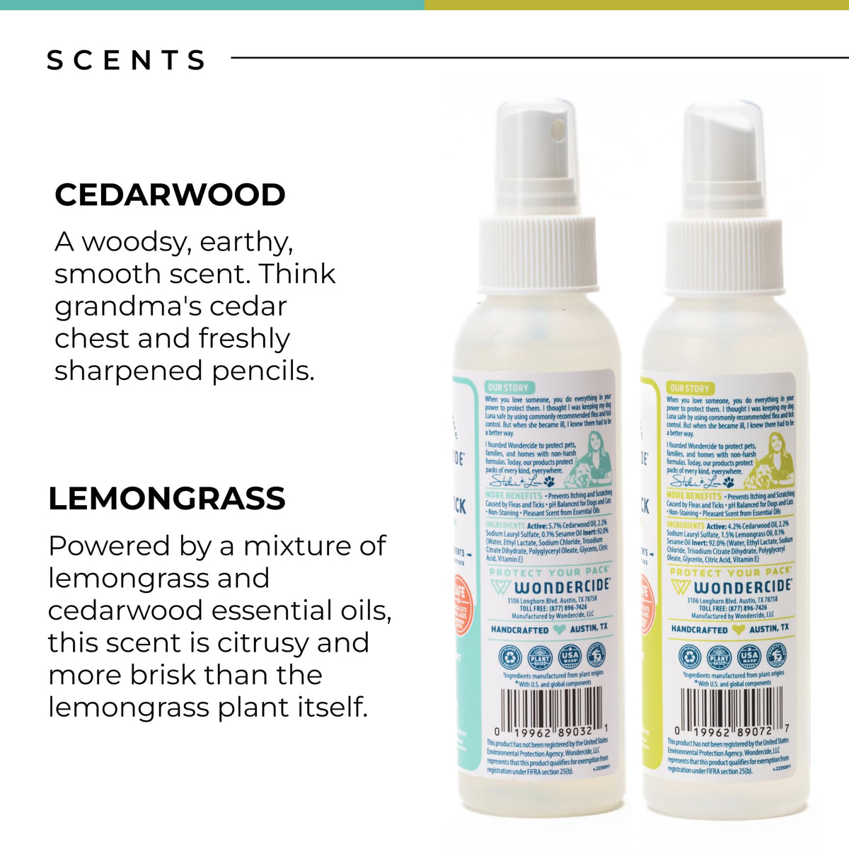 Flea, Tick and Mosquito Spray 4 oz Lemongrass & Cedarwood X233585
