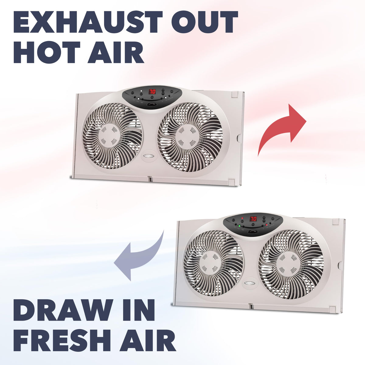 Window Fan with Reversible Airflow Blades, 3-Speed Y606655