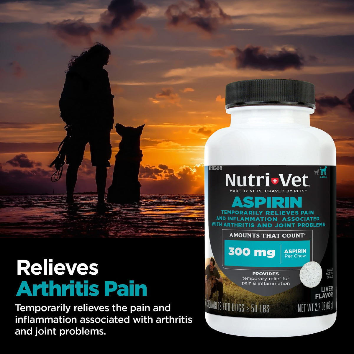 Aspirin Tablets for Large Dogs 300mg 75 Count K812978