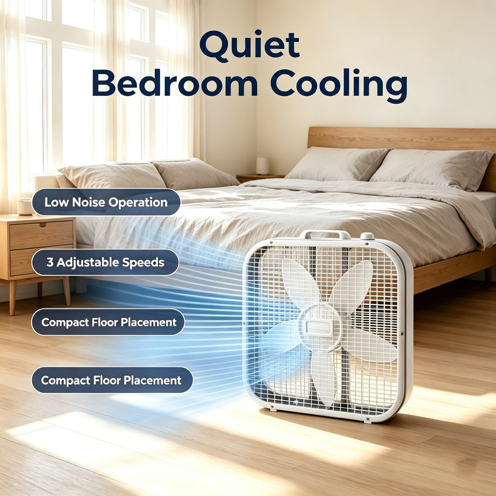 20 Inch 3 Speed Box Fan A29098
