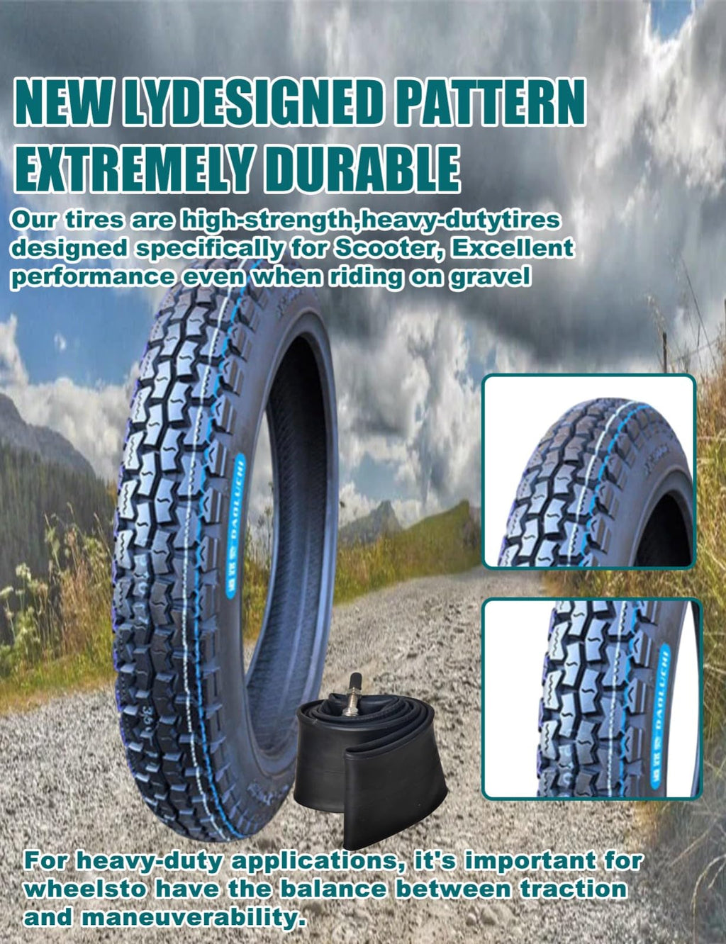 3.00-17 Off Road Motorcycle Tire and Inner Tube K25004
