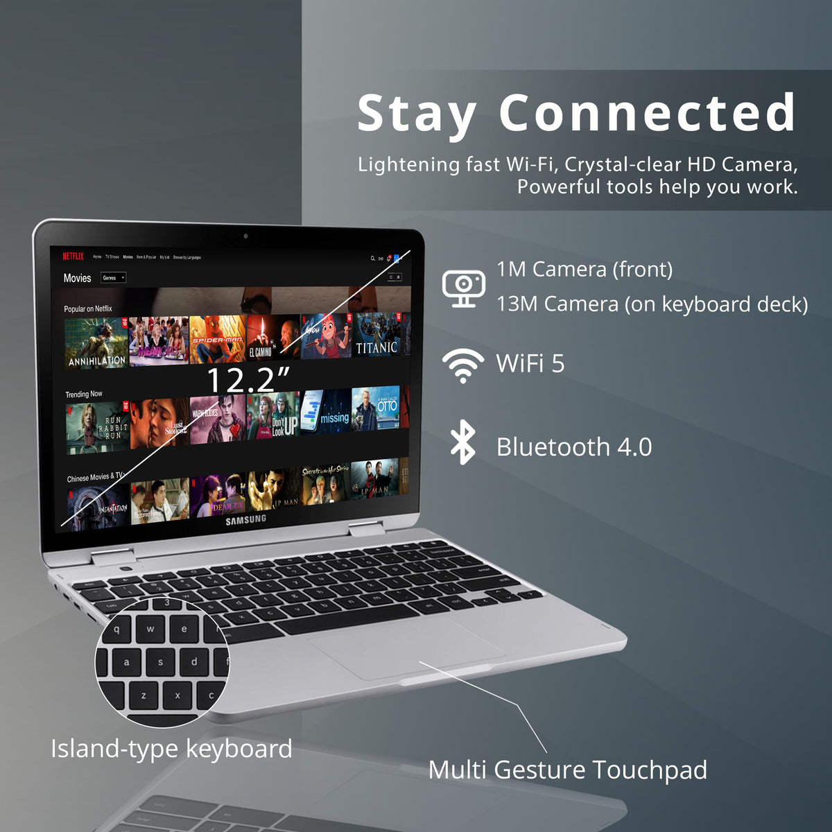 12.2" Touchscreen 2-in-1 Laptop W525