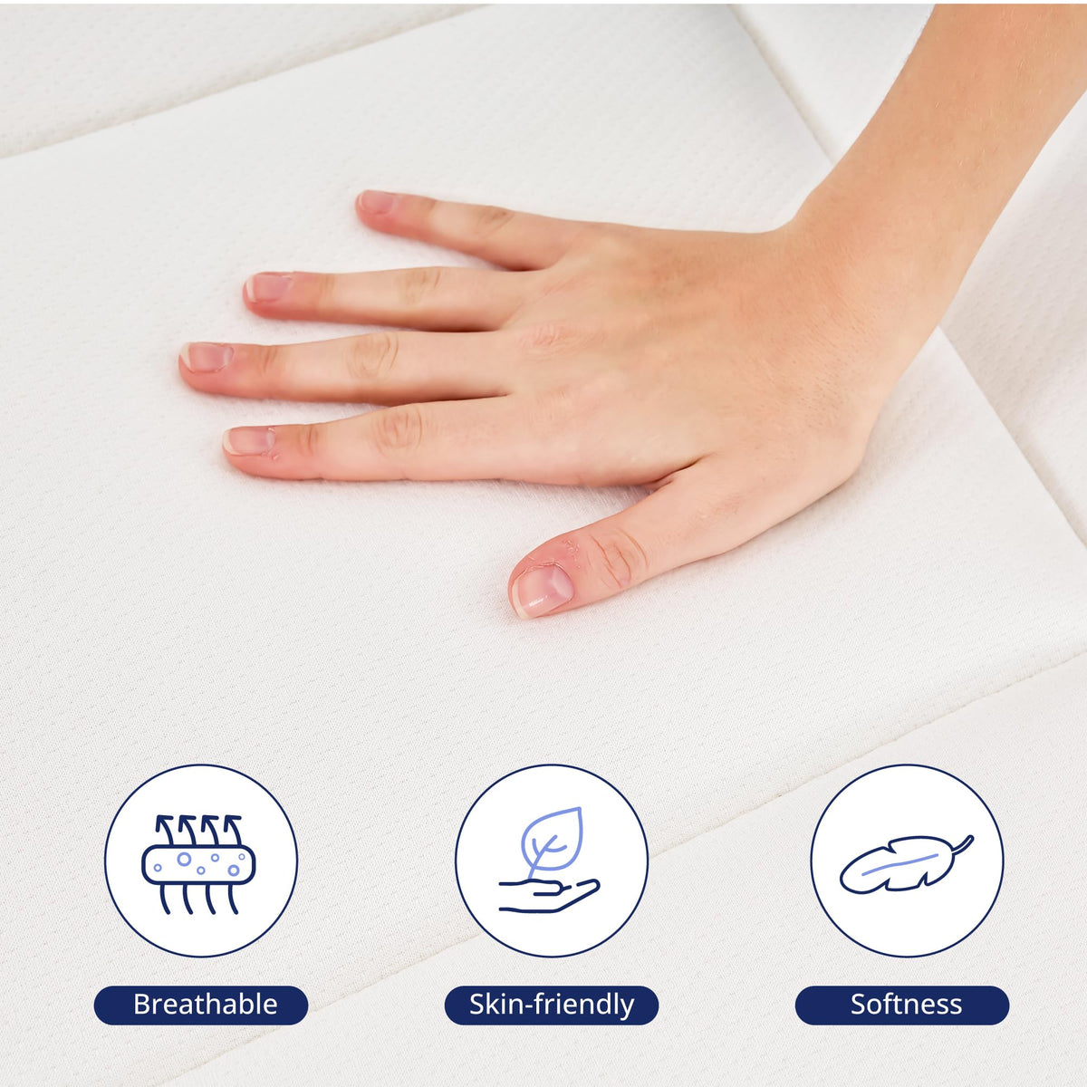 5 Inch Twin Cooling Gel Memory Foam Pillowtop Mattress D4212