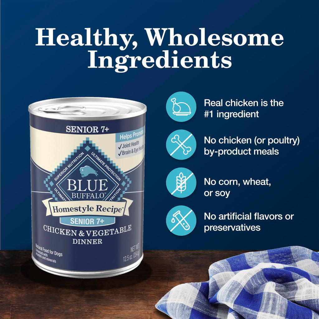 Chicken Senior Wet Dog Food 12.5 oz 12 ct Z90223
