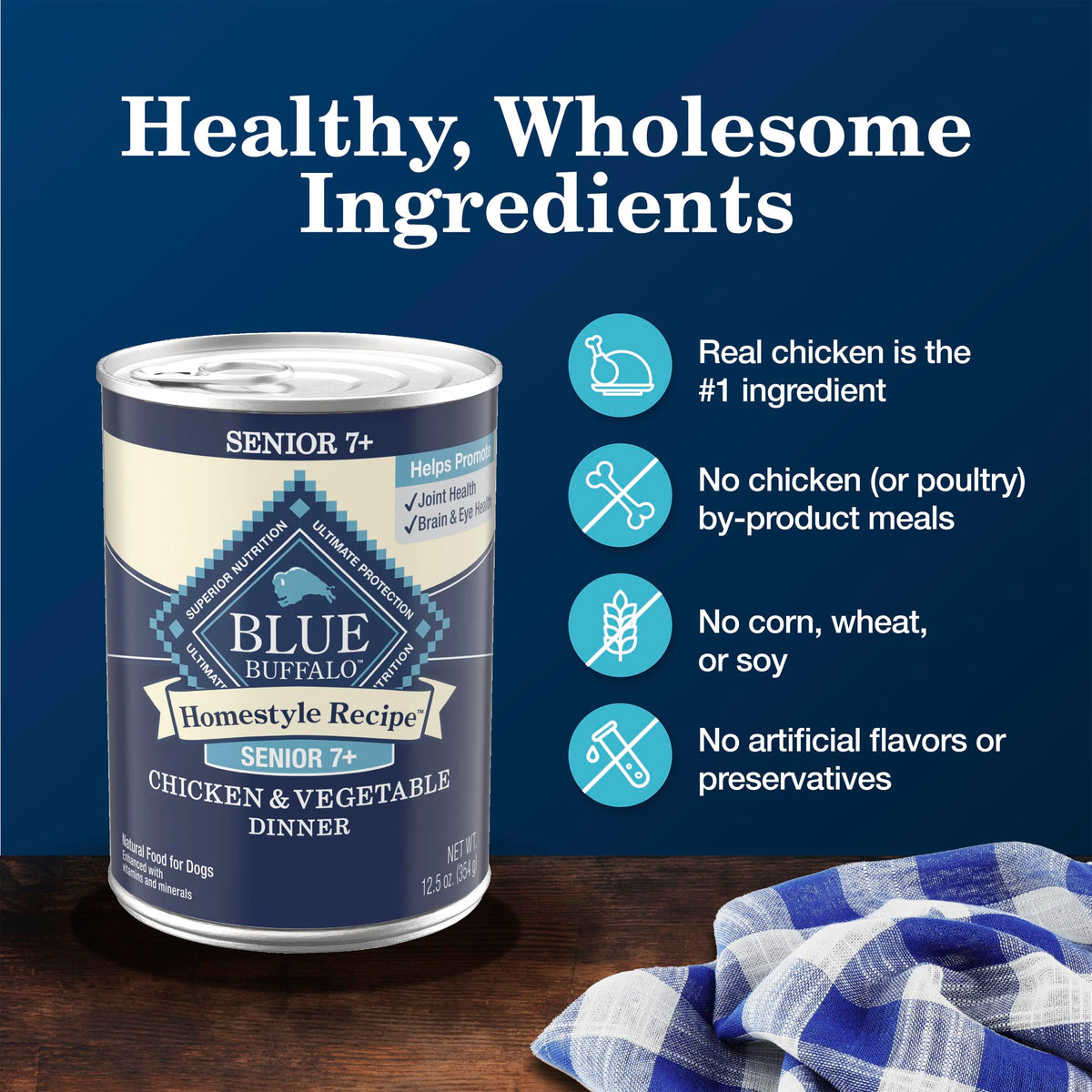 Chicken Senior Wet Dog Food 12.5 oz 12 ct Z90223