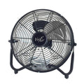 12 Inch Heavy Duty Metal Floor Fan, Black I521967