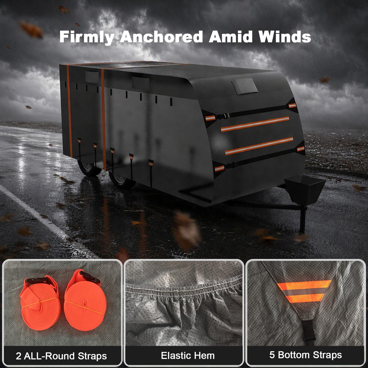 14-16ft 7 Layers Heavy Duty Waterproof Camper Cover O432