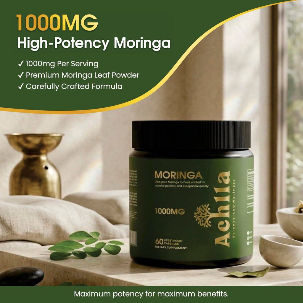 Organic Moringa Leaf 1000mg 60 Capsules V89712