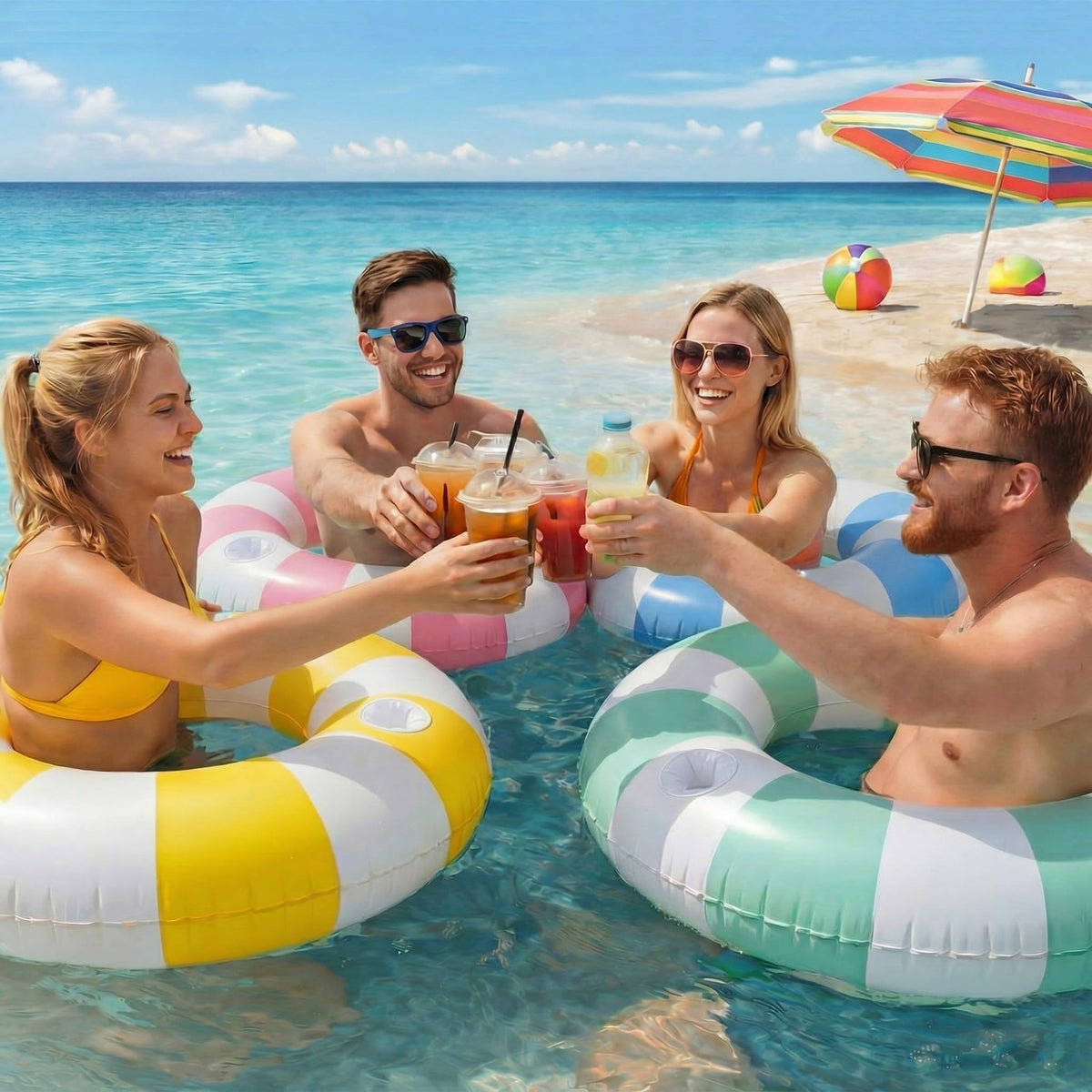 42" Pool Float with Cup Holder I660