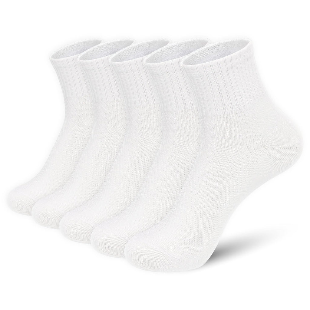 Bamboo Viscose Above Ankle Thin Socks 5 Pairs Q291