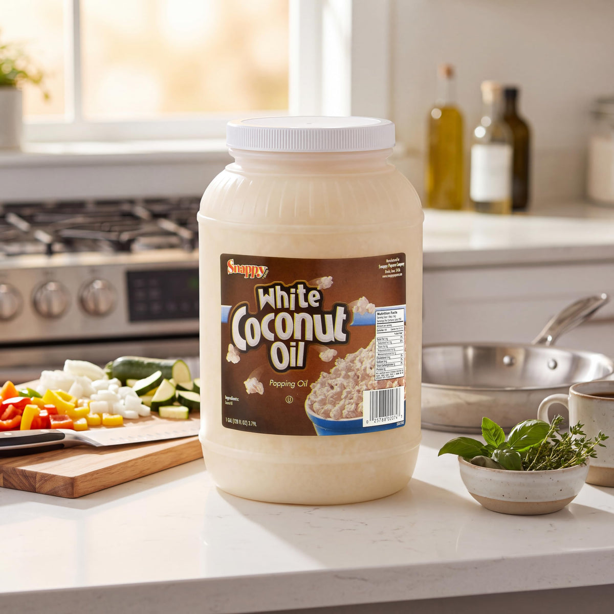 Pure White Coconut Popcorn Oil 1 Gallon F254159