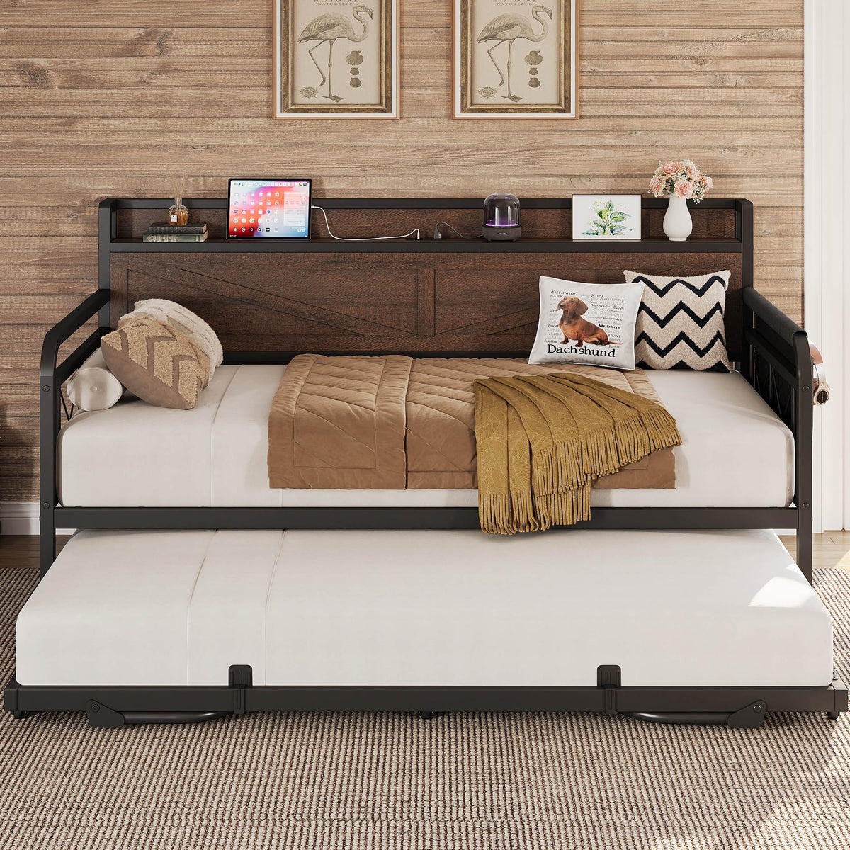 Twin Daybed with Pop Up Trundle Y950285