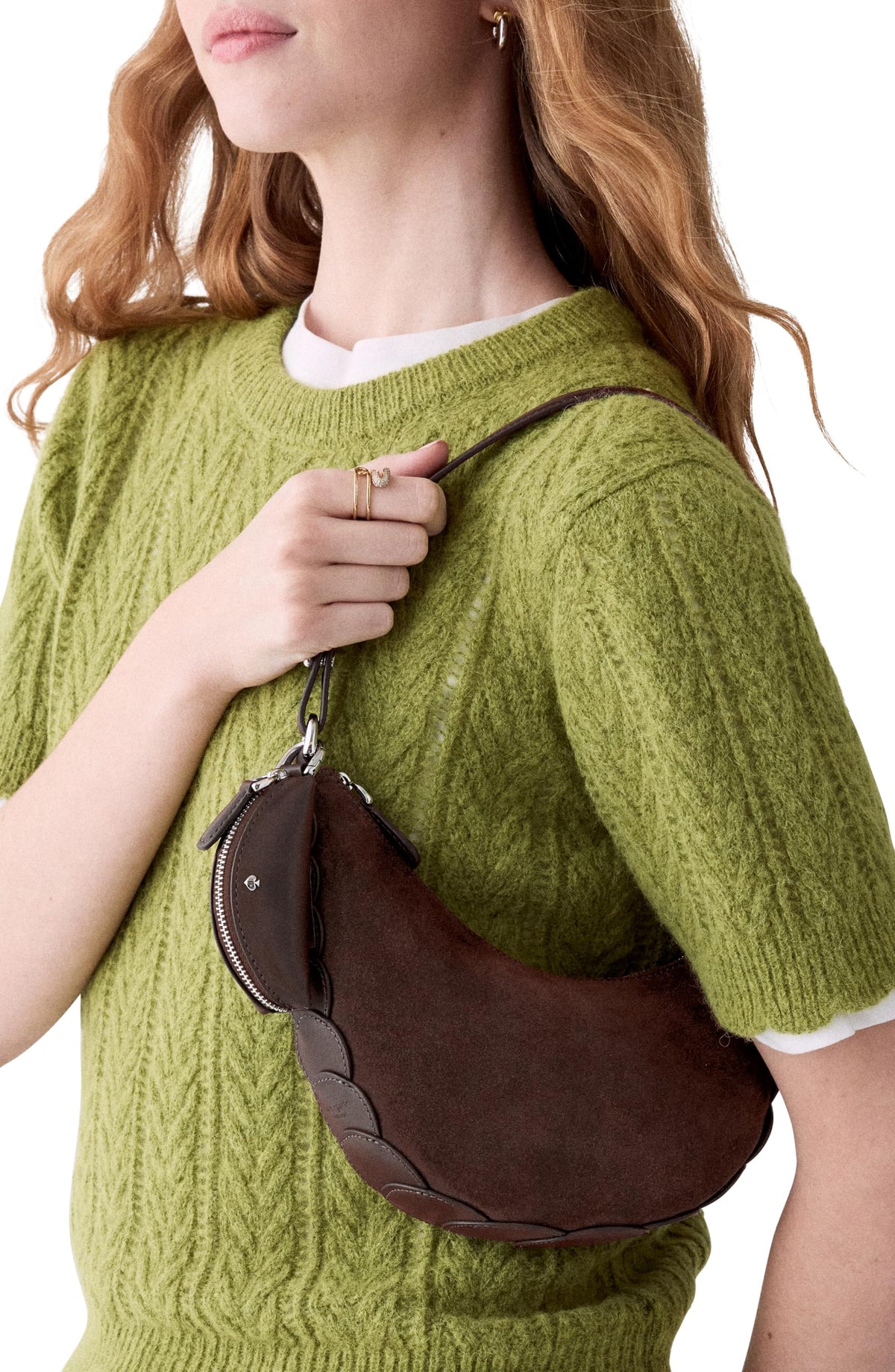 Suede Mini Shoulder Bag V772457