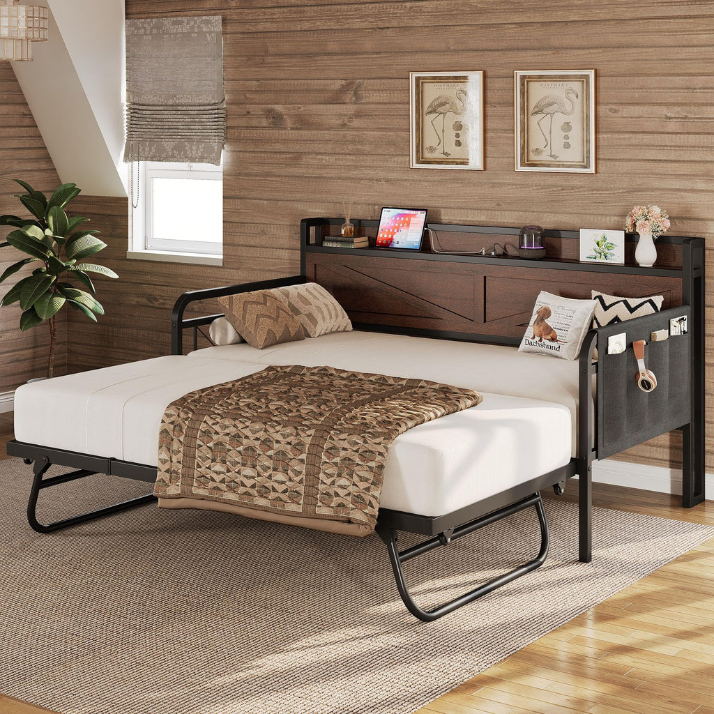 Twin Daybed with Pop Up Trundle Y950285