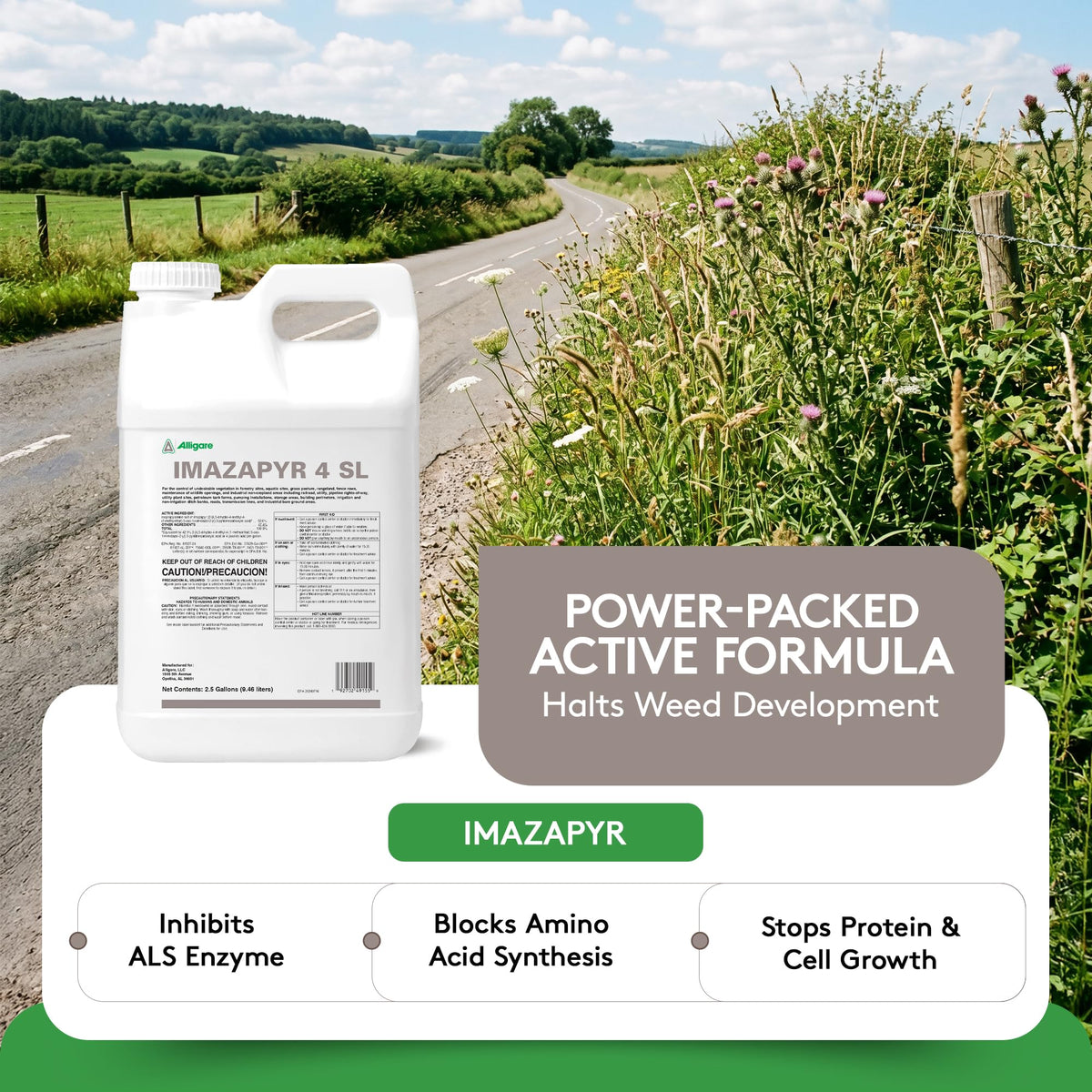 Imazapyr 4 SL Herbicide 2.5 Gallon Liquid Weed Killer F18128